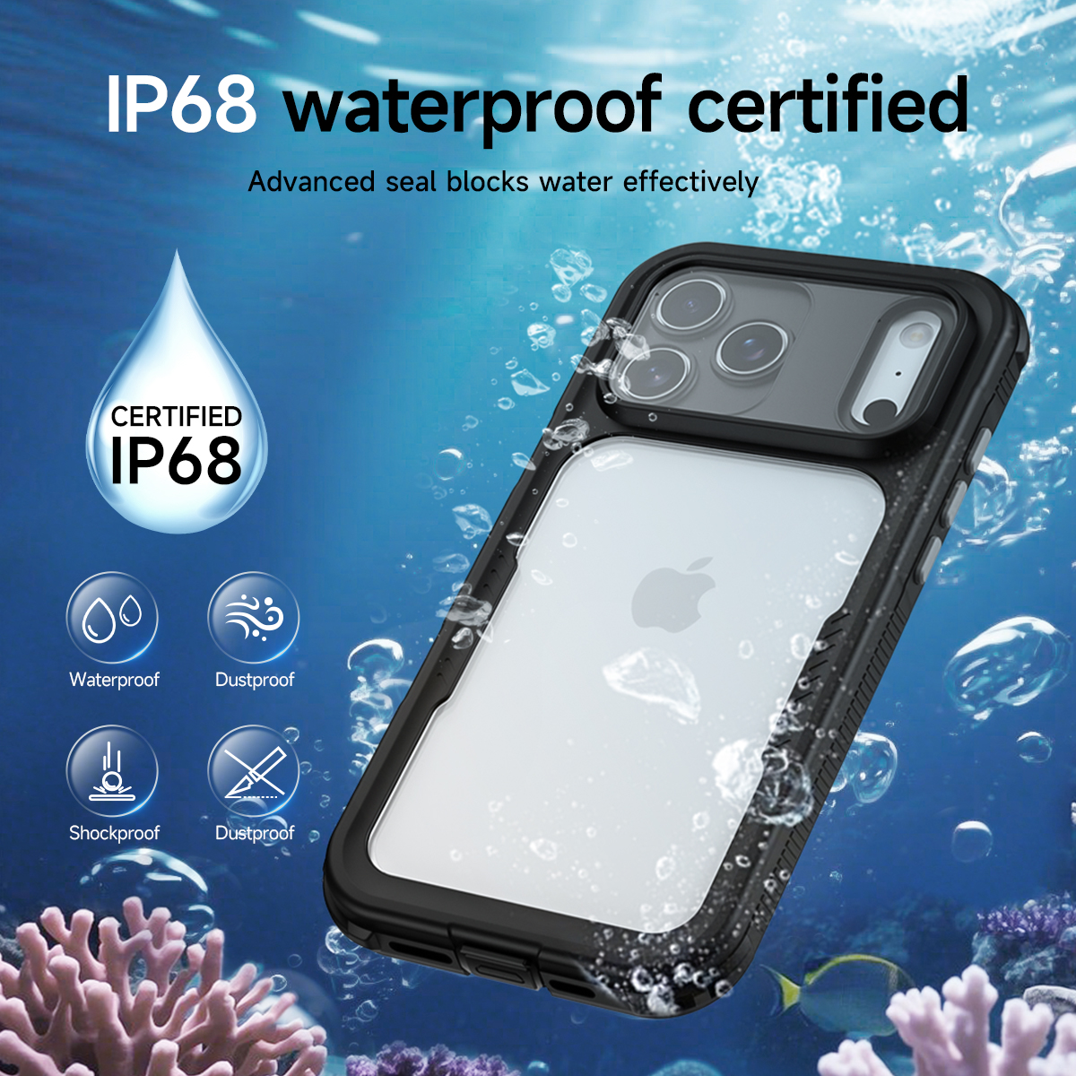 IP68 防水手机壳