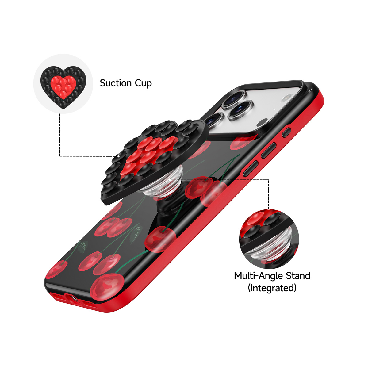 三合一吸盘支架壳